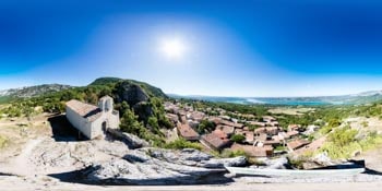 Le village d'Aiguines en 360°