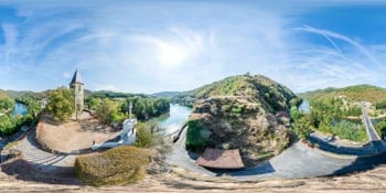 Eglise romane d'Ambialet en 360°