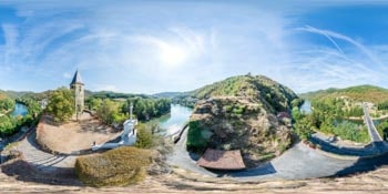 Eglise romane d'Ambialet en 360°