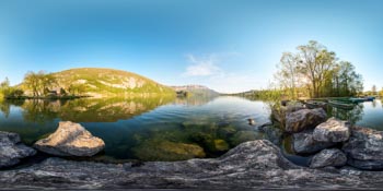 Le lac d'Aiguebelette en 360°