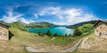 Le barrage de Roselend en 360°