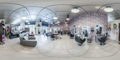 visite virtuelle d'un salon de coiffure